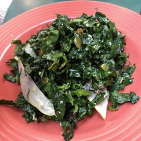 Gluten-free kale salad from The Happiest Hour